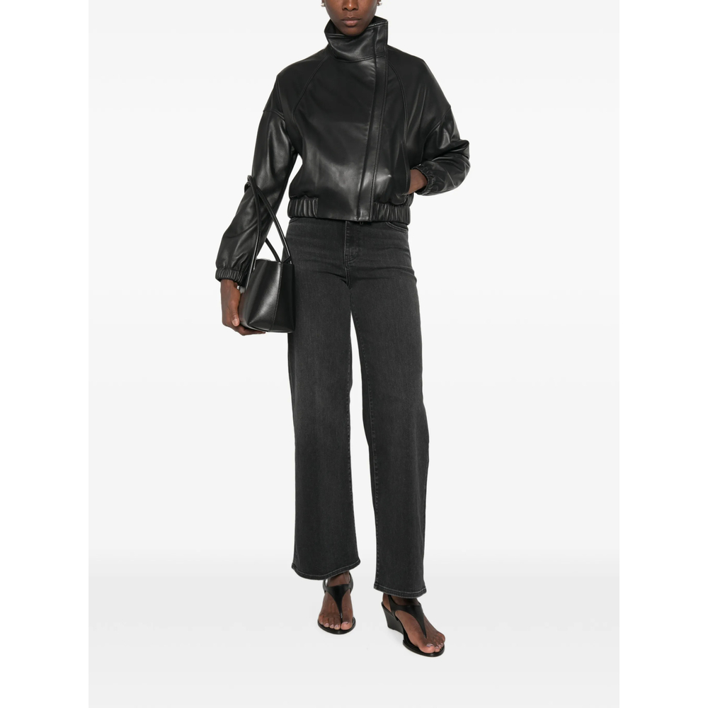 Leather Bomber Jacket