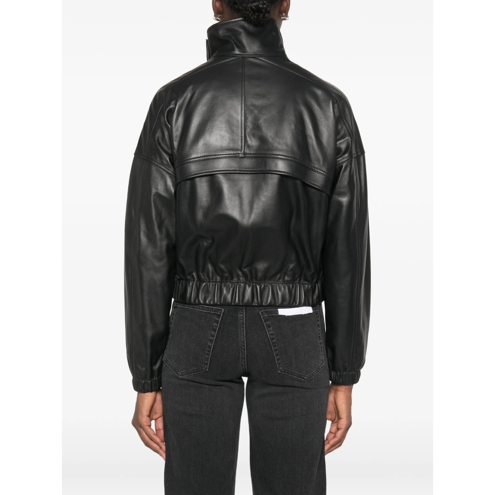Leather Bomber Jacket