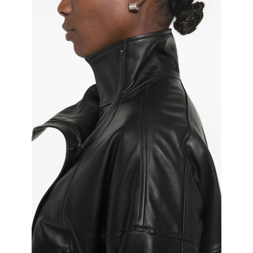 Leather Bomber Jacket