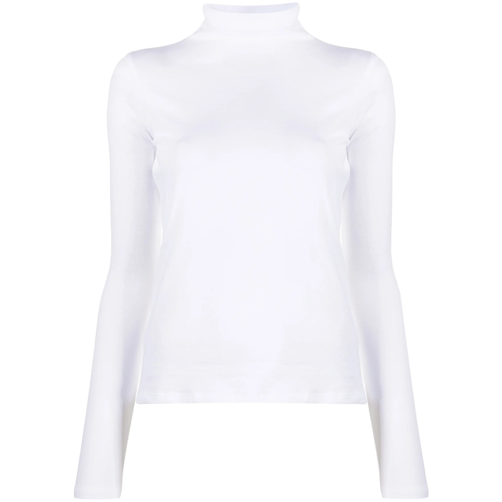 Vince — Vince Roll-neck Cotton Blouse