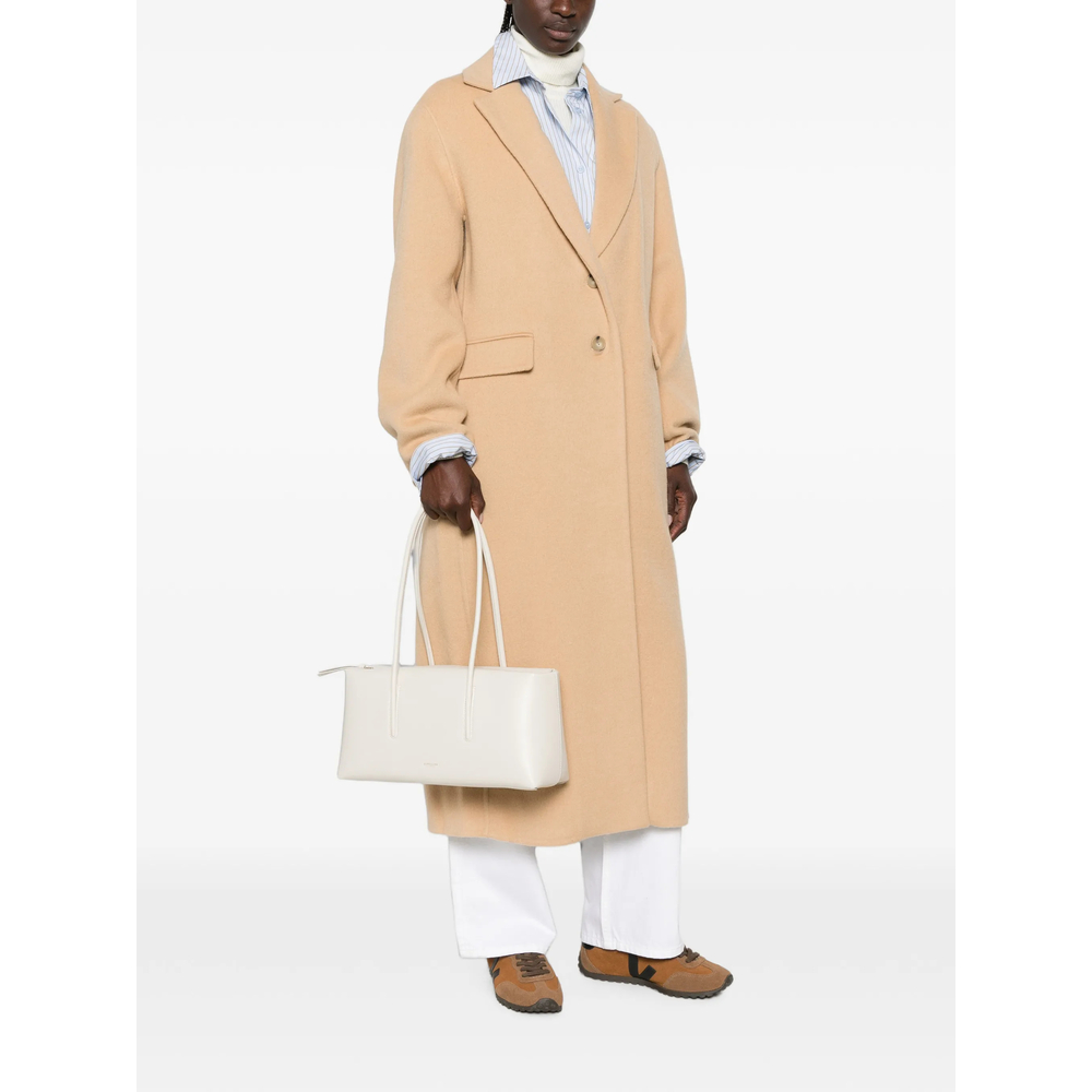 Notched-Lapels Single-Breasted Coat