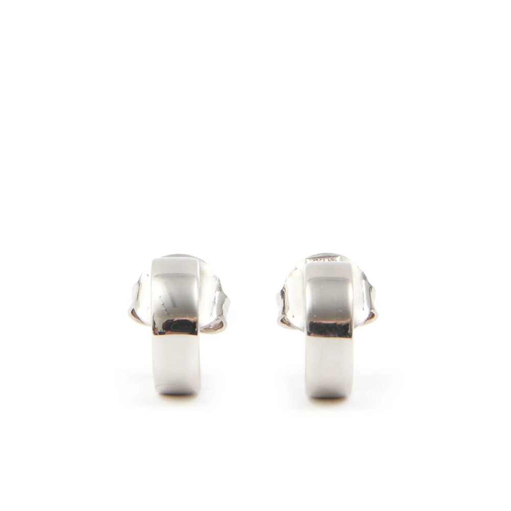 Mm6 Maison Margiela Numeric Engraved Hoop Earrings