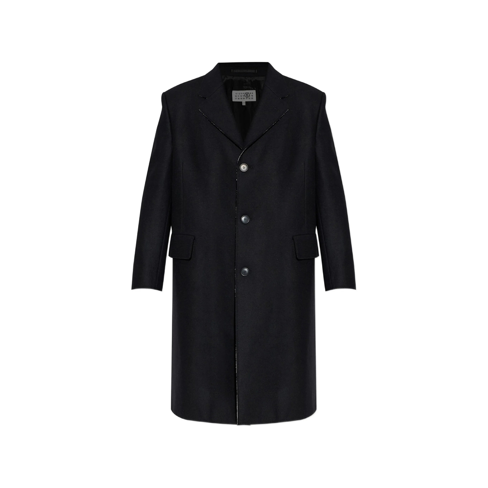 Mm6 Maison Margiela Single-stitch Single-breasted Coat