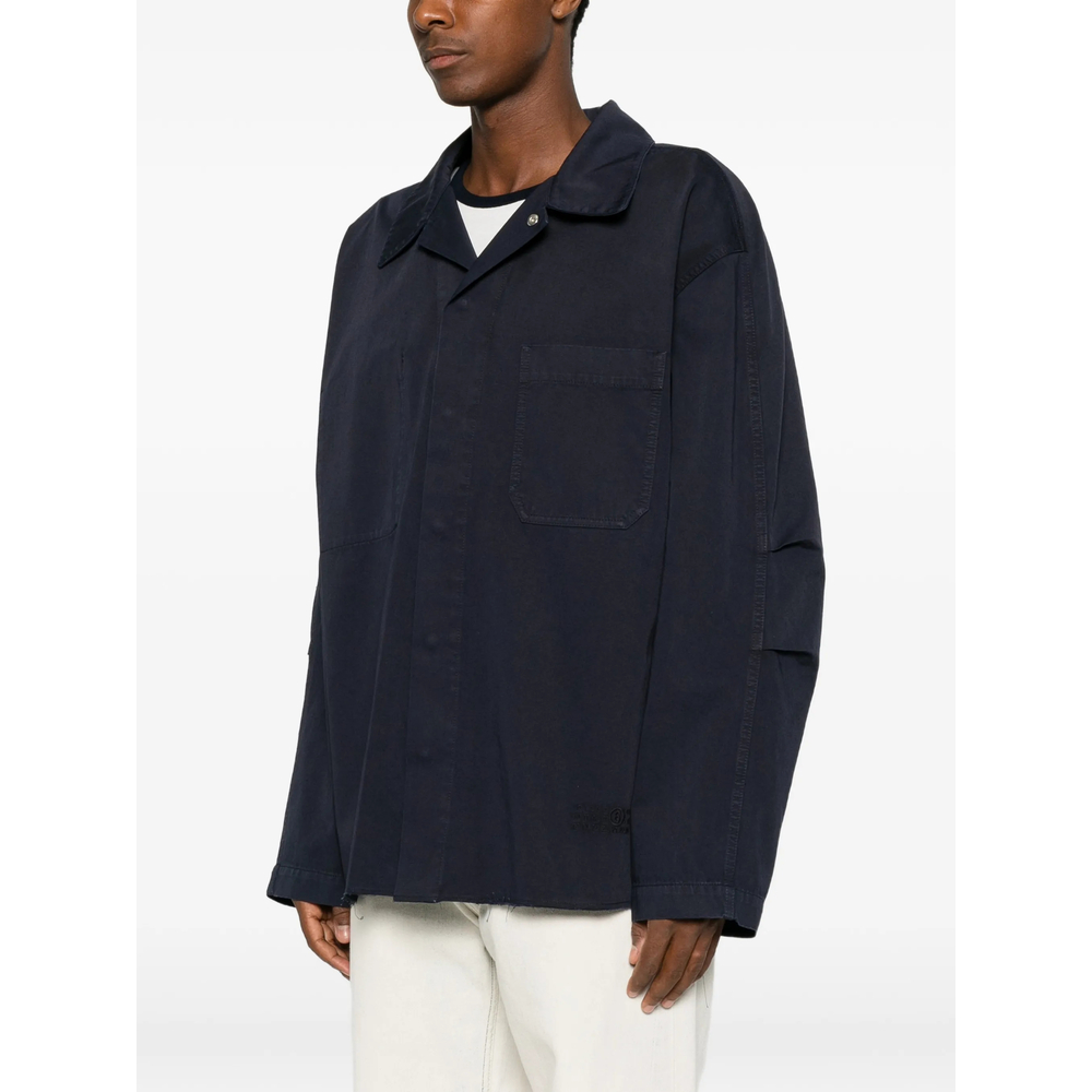 Mm6 Maison Margiela Concealed-Fastening Patch-Pocket Shirt Jacket