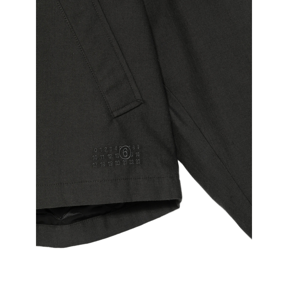 Mm6 Maison Margiela Logo-Embroidered Concealed-Fastening Jacket