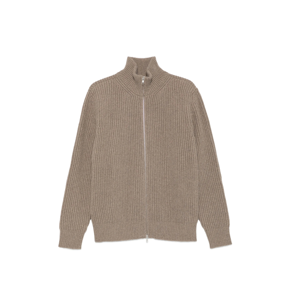 Mm6 Maison Margiela Ribbed-knit Zip-up Sweater