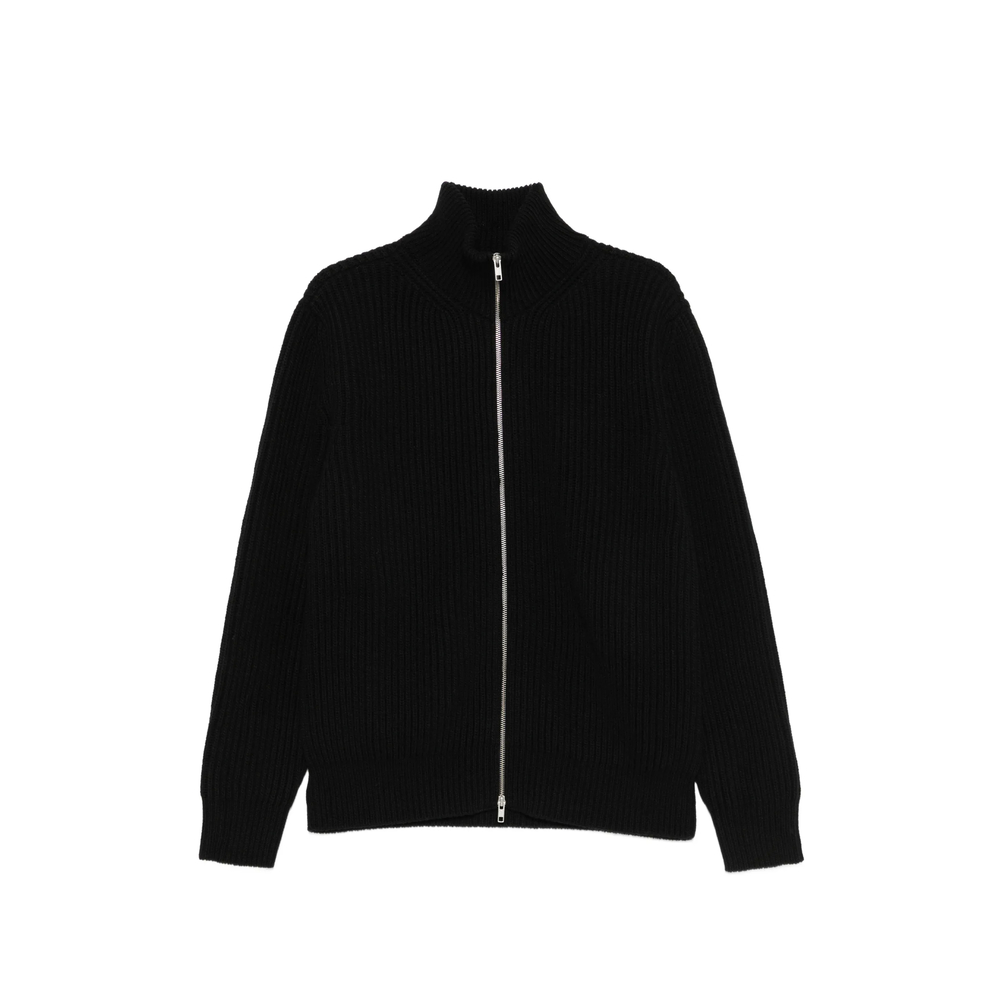 Mm6 Maison Margiela Ribbed-knit Zip-up Sweater