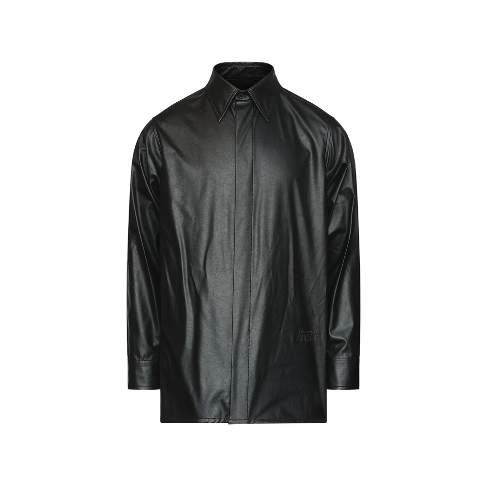 Mm6 Maison Margiela Logo-Embossed Shirt