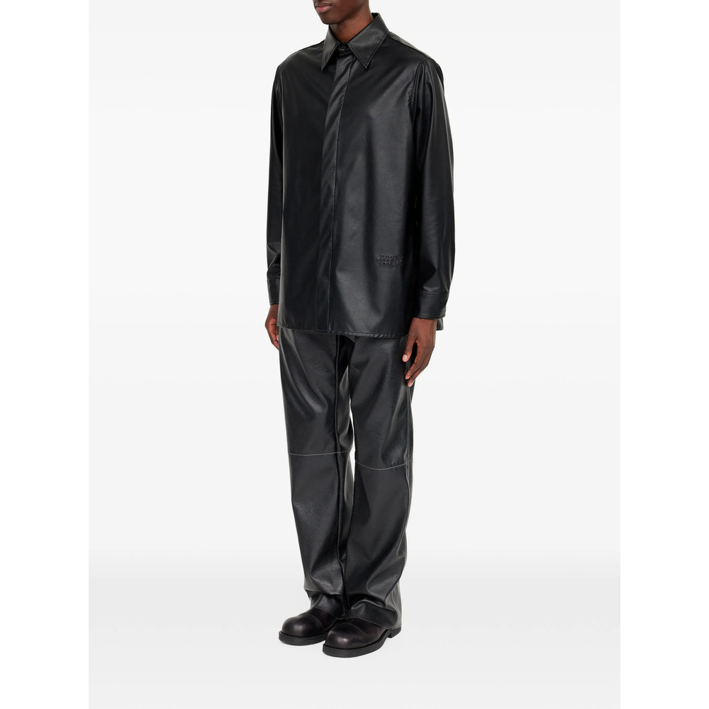 Mm6 Maison Margiela Logo-Embossed Shirt