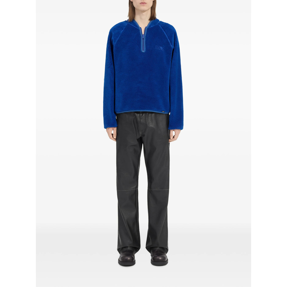 Mm6 Maison Margiela Reversible Teddy Fleece Sweatshirt