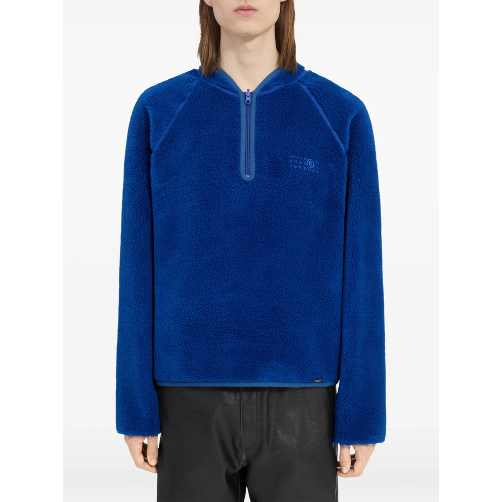 Mm6 Maison Margiela Reversible Teddy Fleece Sweatshirt