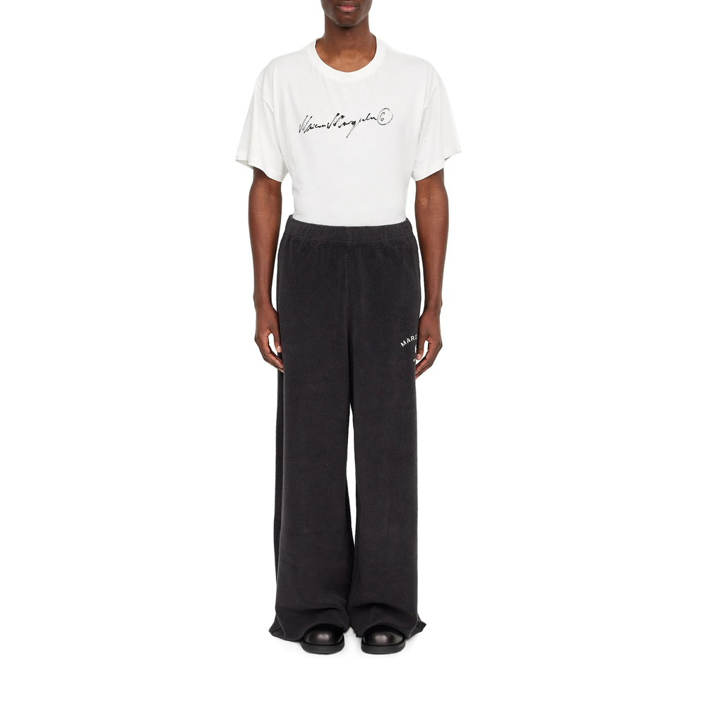 Mm6 Maison Margiela Brushed Fleece Cotton Sweatpants