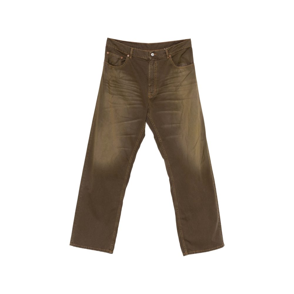 Mm6 Maison Margiela Belt-loop Logo-patch Trousers