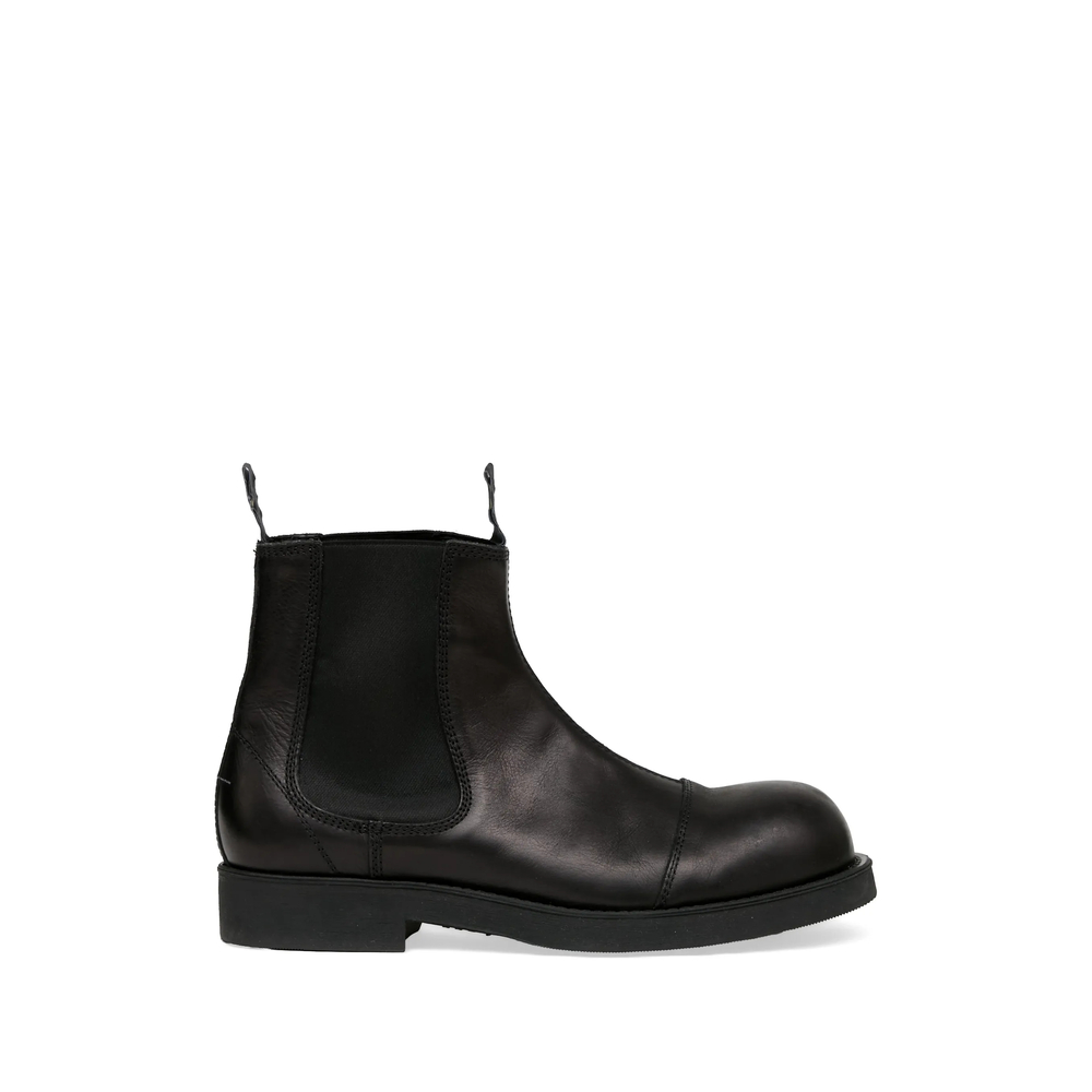 Mm6 Maison Margiela Biker Leather Chelsea Boots