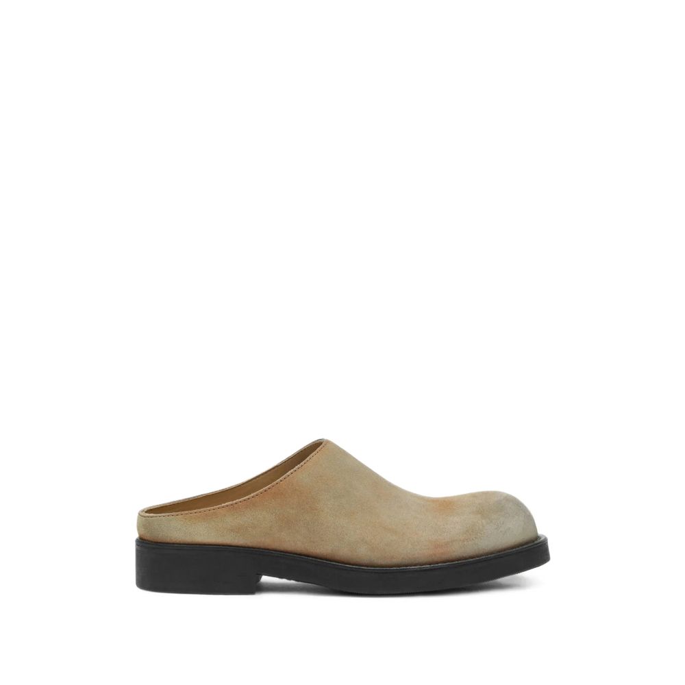 Mm6 Maison Margiela Biker Washed Suede Mules