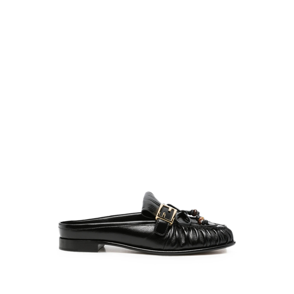 Fendi Leather Mules