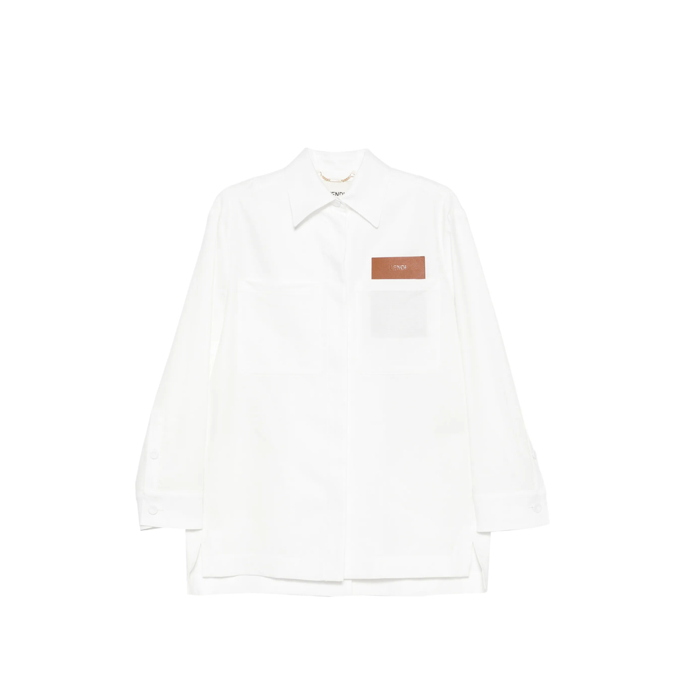 Fendi White Linen And Cotton Go-To Jacket