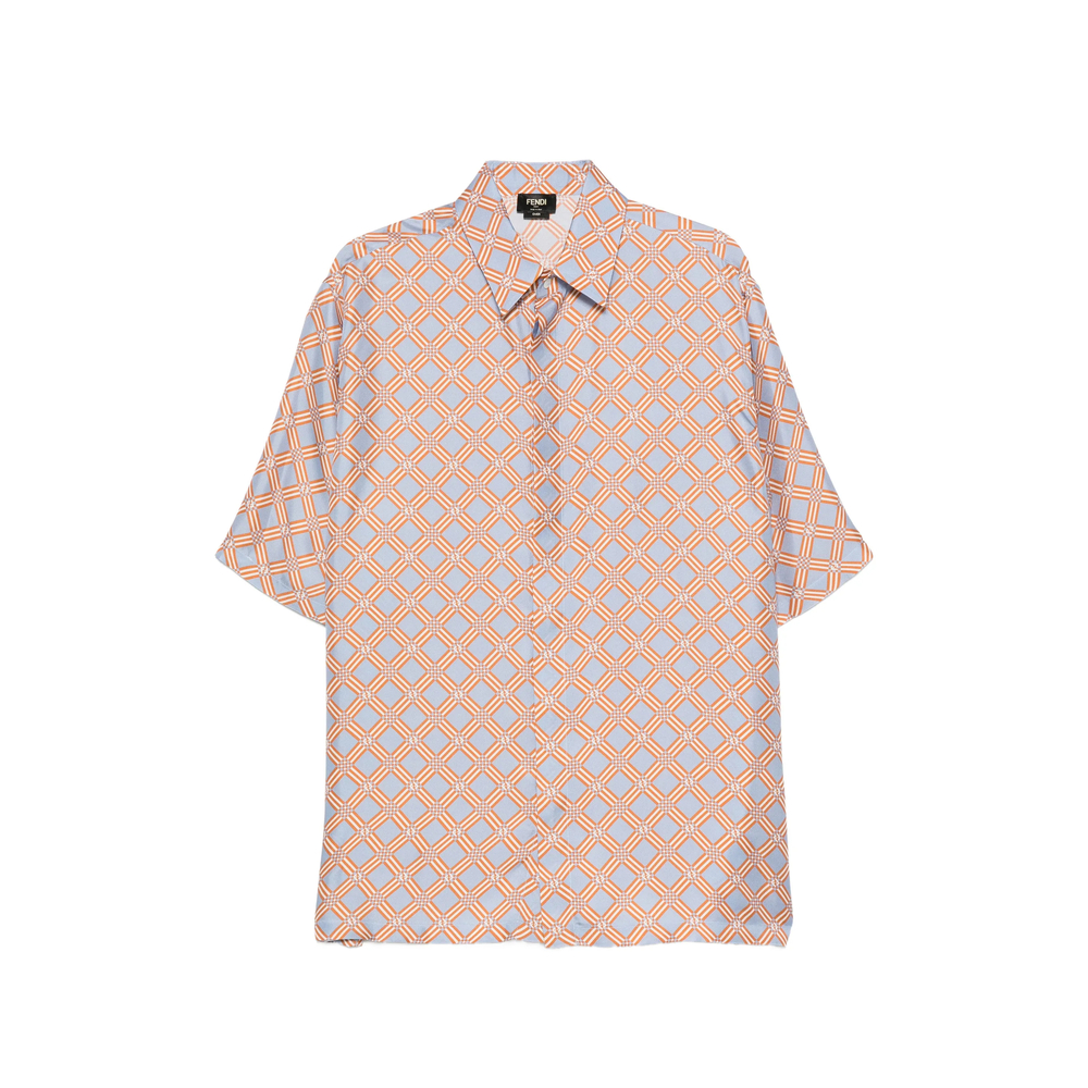 Fendi Geometric-print Short-sleeve Shirt