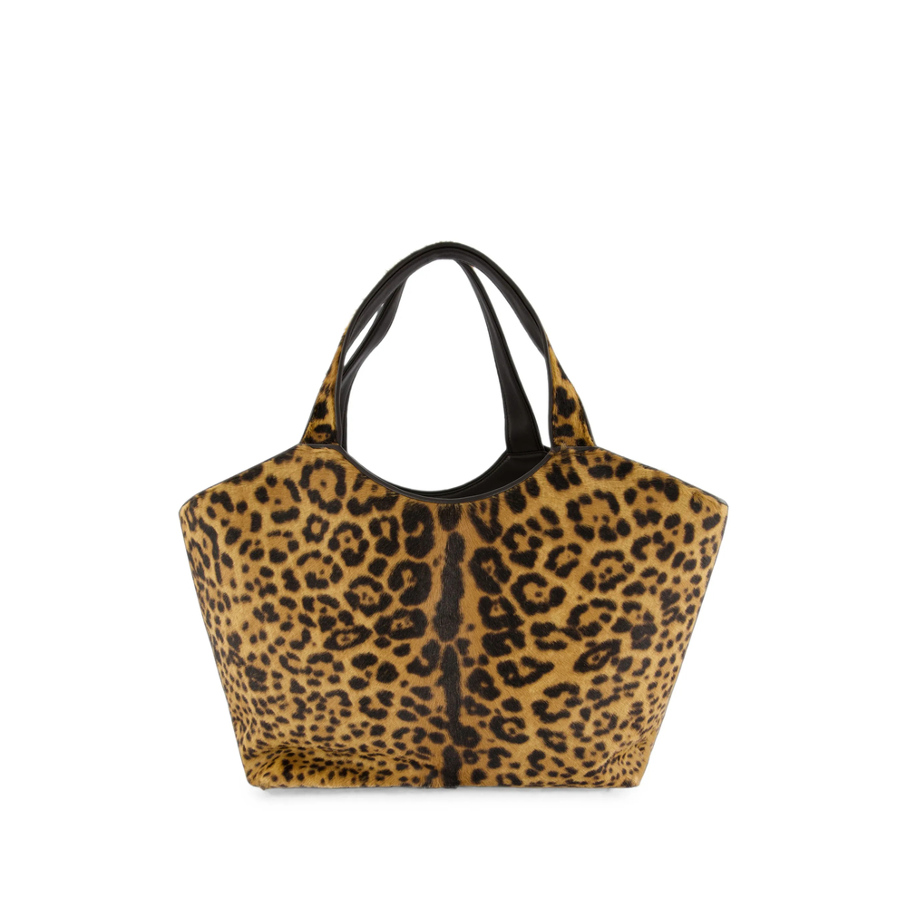 Medium Icare Leopard-Print Tote Bag