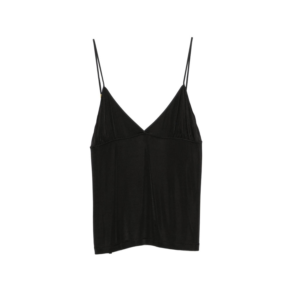 Logo-Plaque Chain-Strap Top