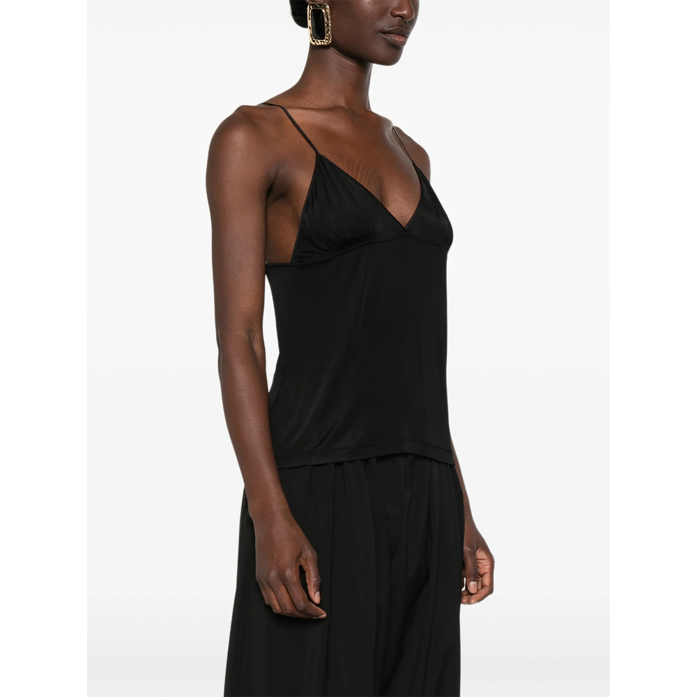 Logo-Plaque Chain-Strap Top