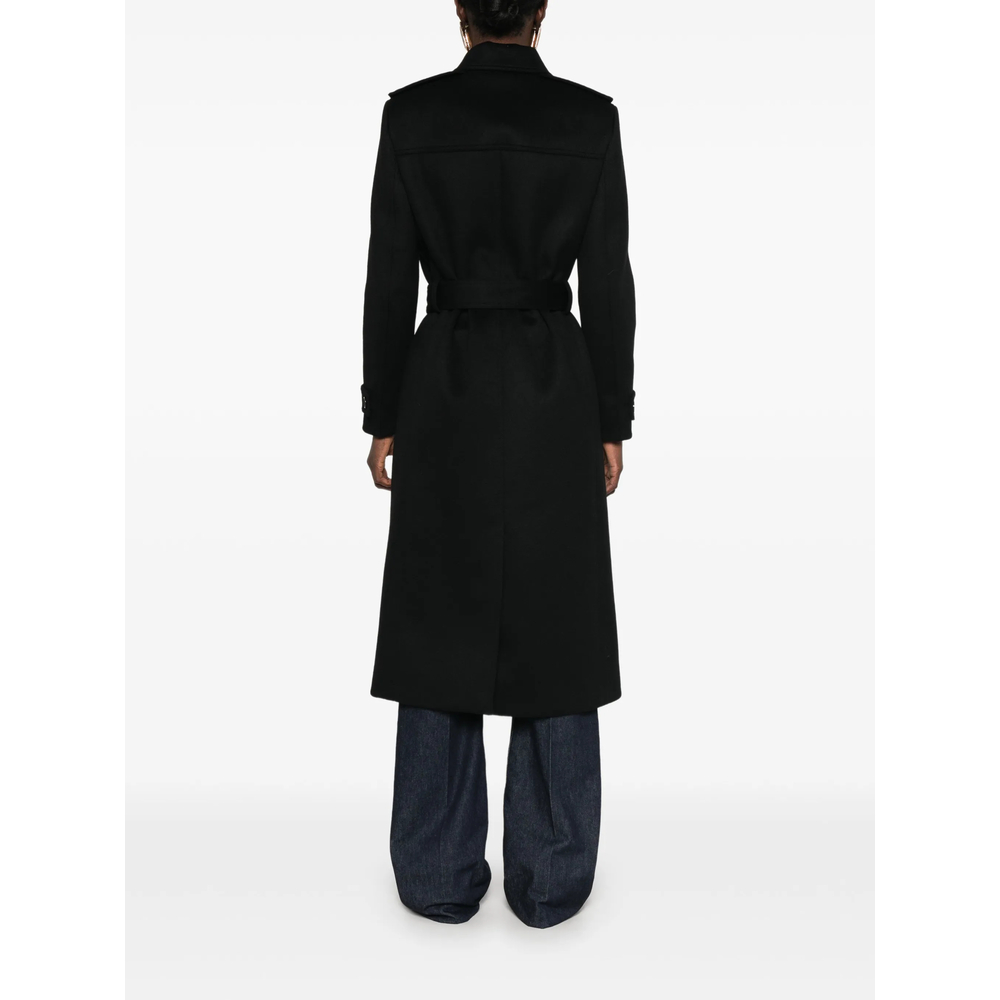 Belted Single-Breasted Coat