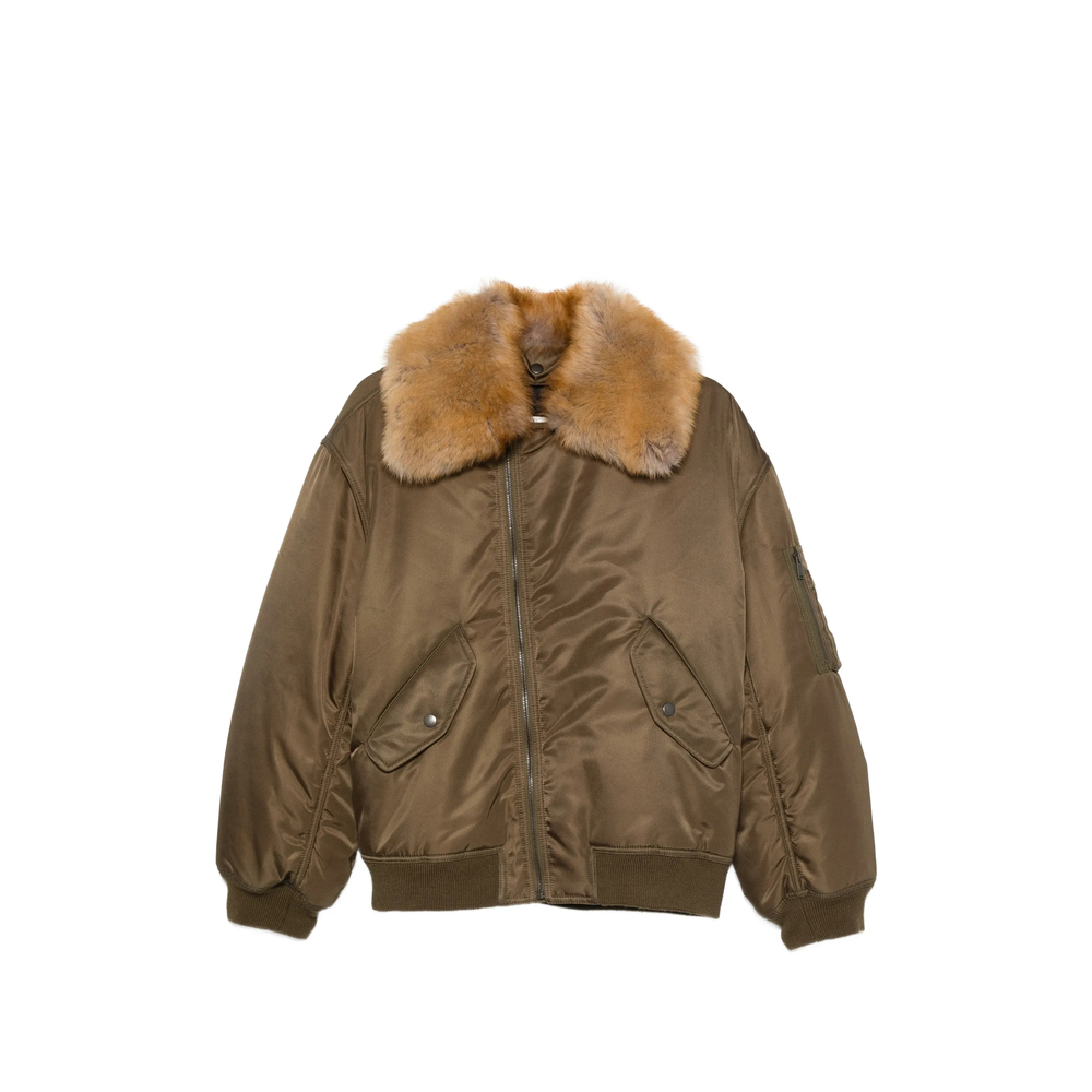 Fur-Collar Puffer Jacket