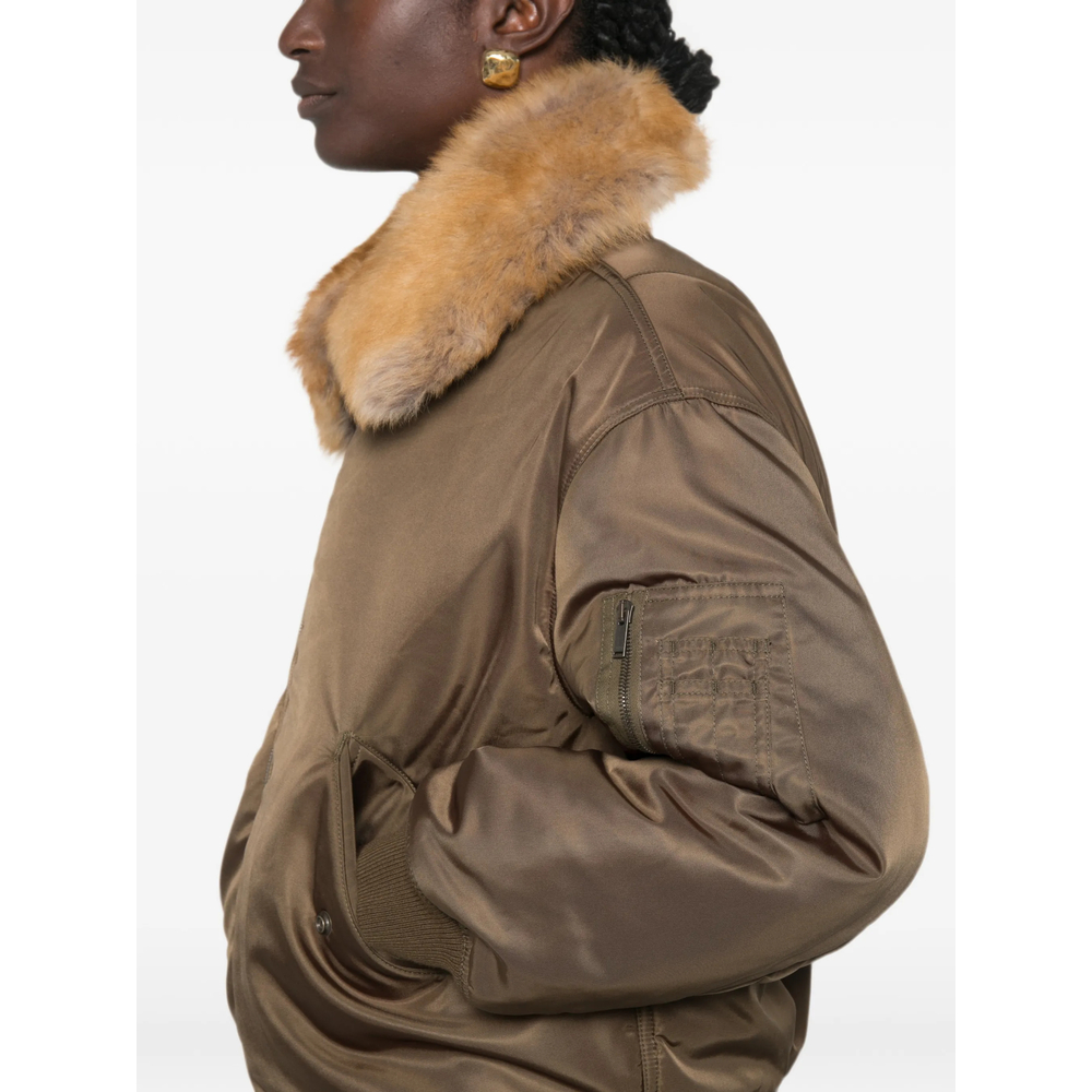 Fur-Collar Puffer Jacket