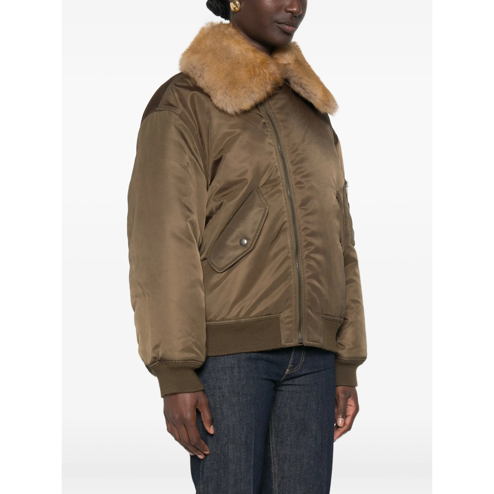 Fur-Collar Puffer Jacket