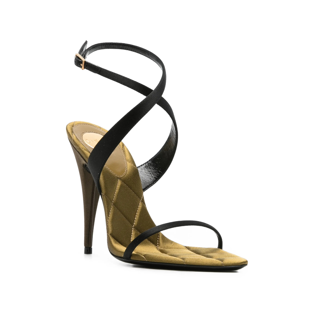 Ivresse Quilted Crossover-Strap Sandals