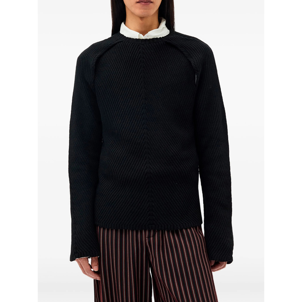 Ribbed-Knit Sweater