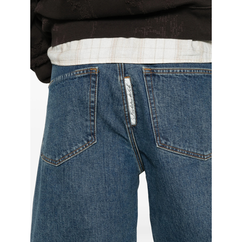 Logo-Patch Wide-Leg Jeans
