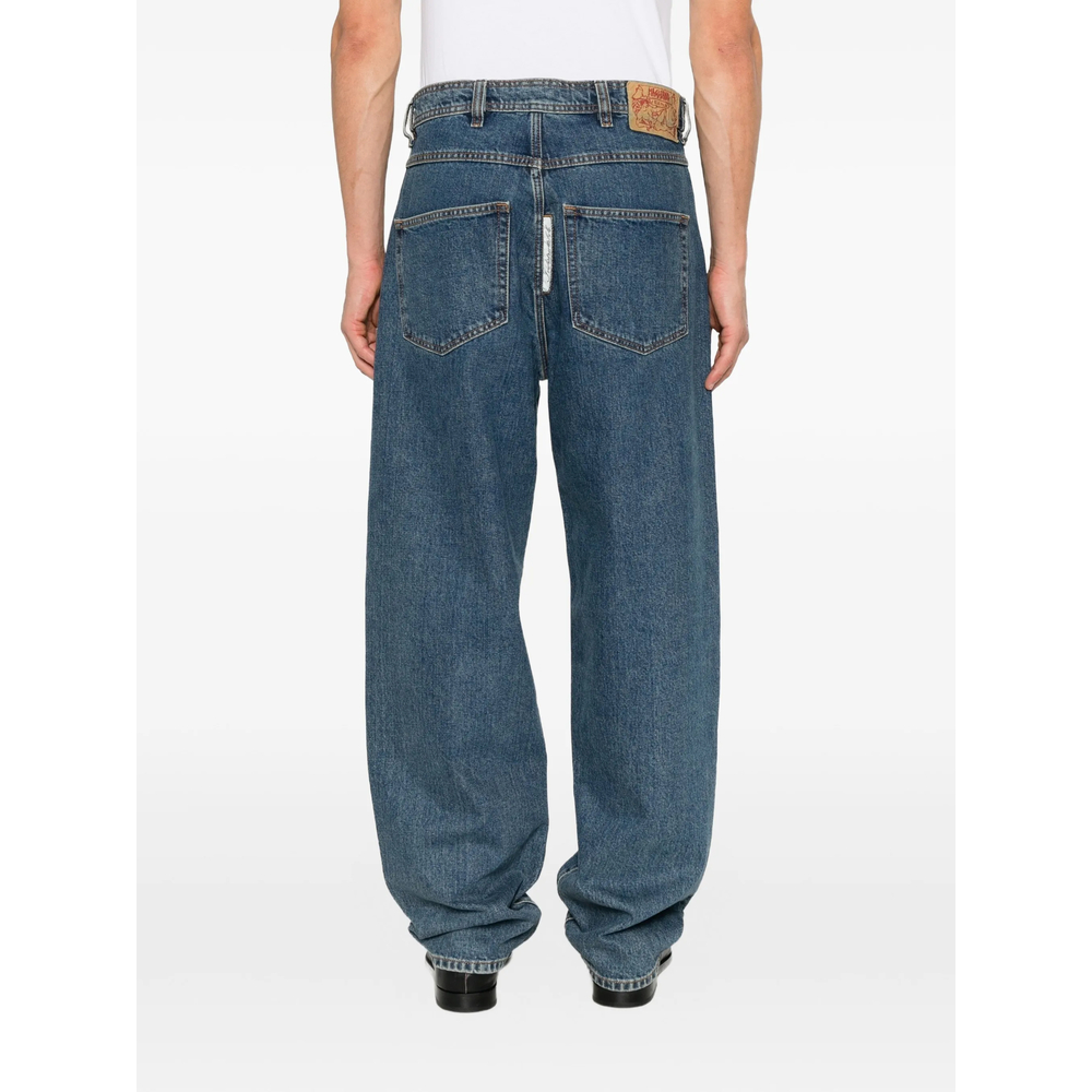Logo-Patch Wide-Leg Jeans