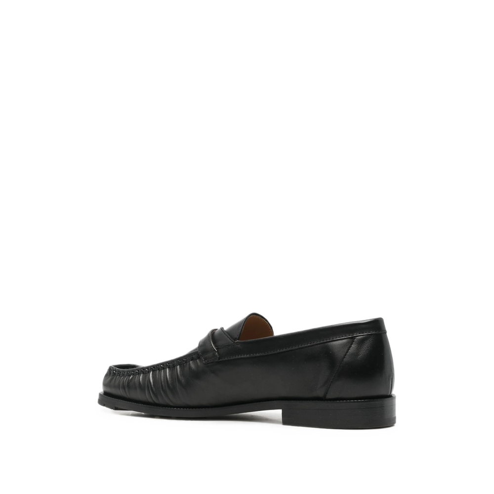 Buckled Leather Loafers