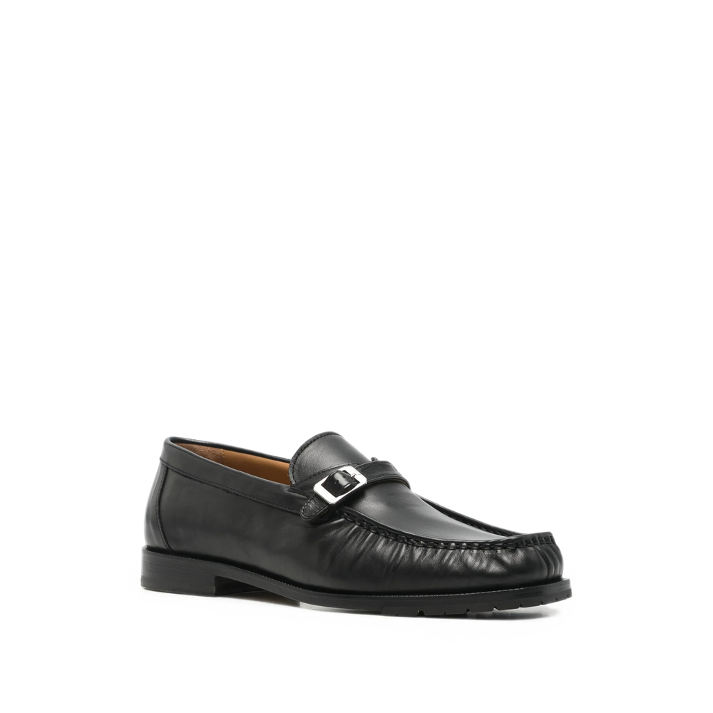 Buckled Leather Loafers
