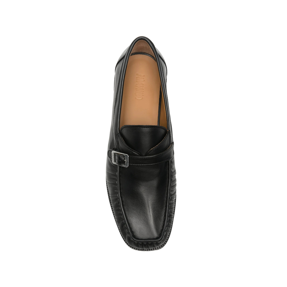 Buckled Leather Loafers