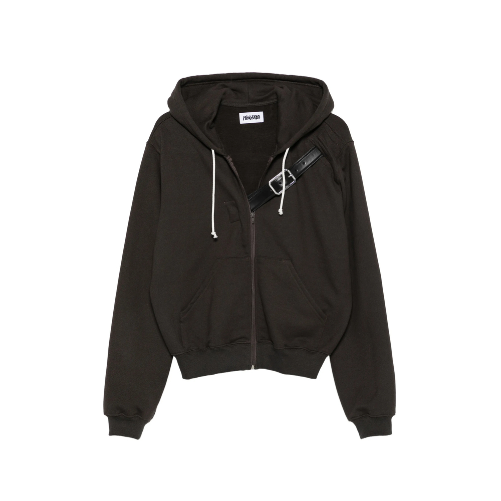 Magliano Belt-detail Zip-up Hoodie