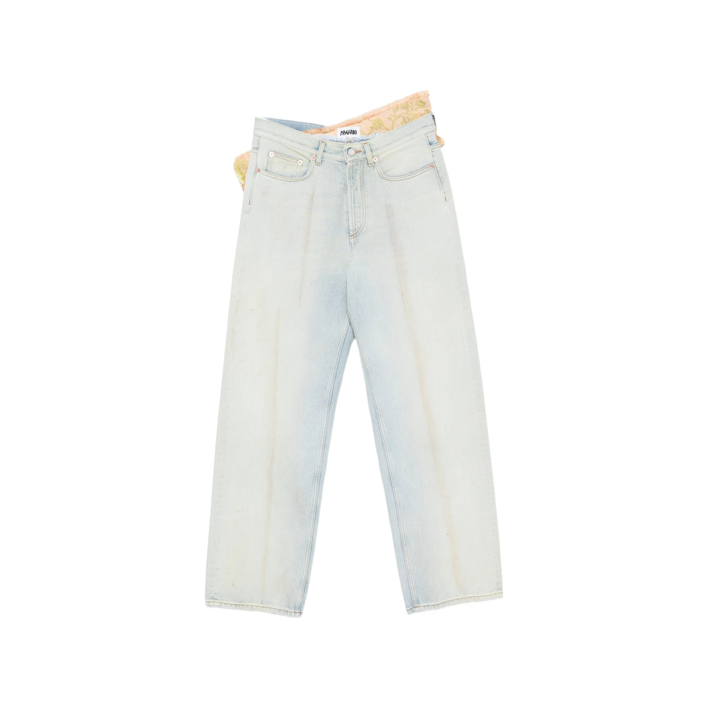 Magliano Floral-jacquard Panelled Jeans