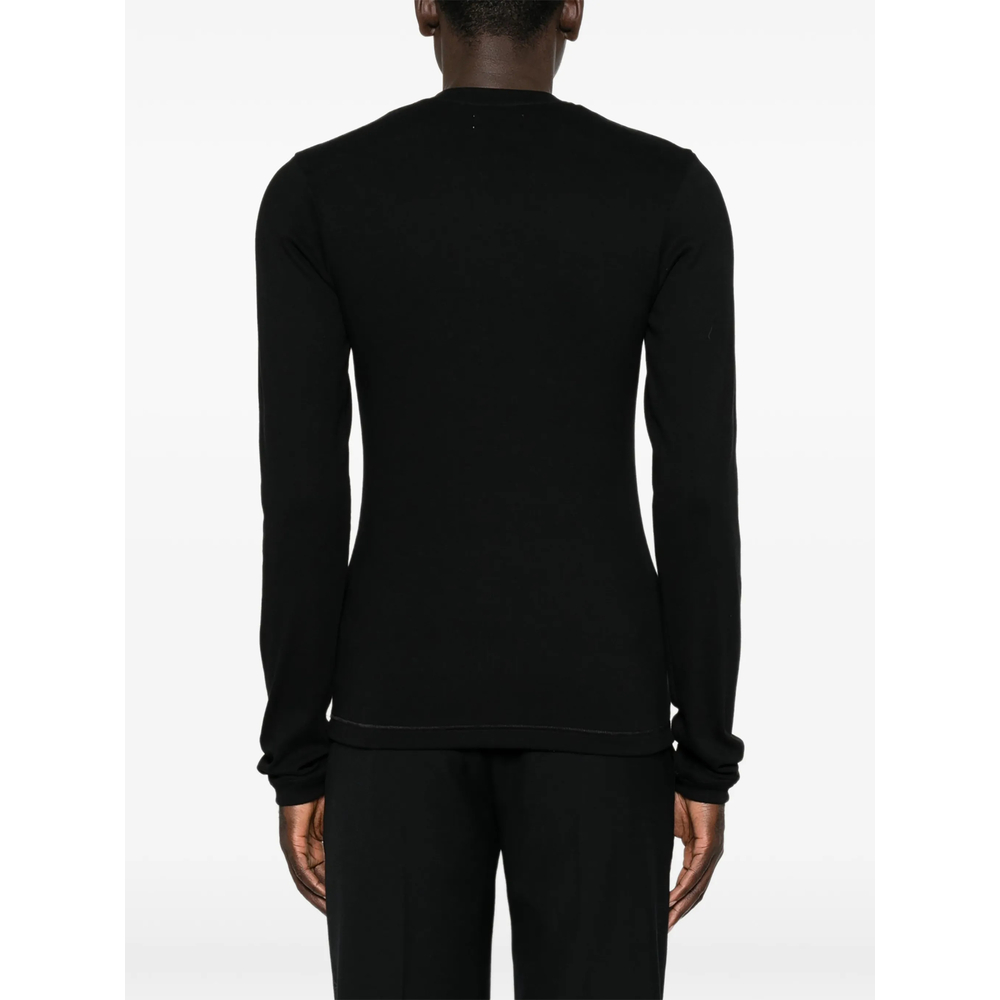 Henley-Neck Long-Sleeve T-Shirt