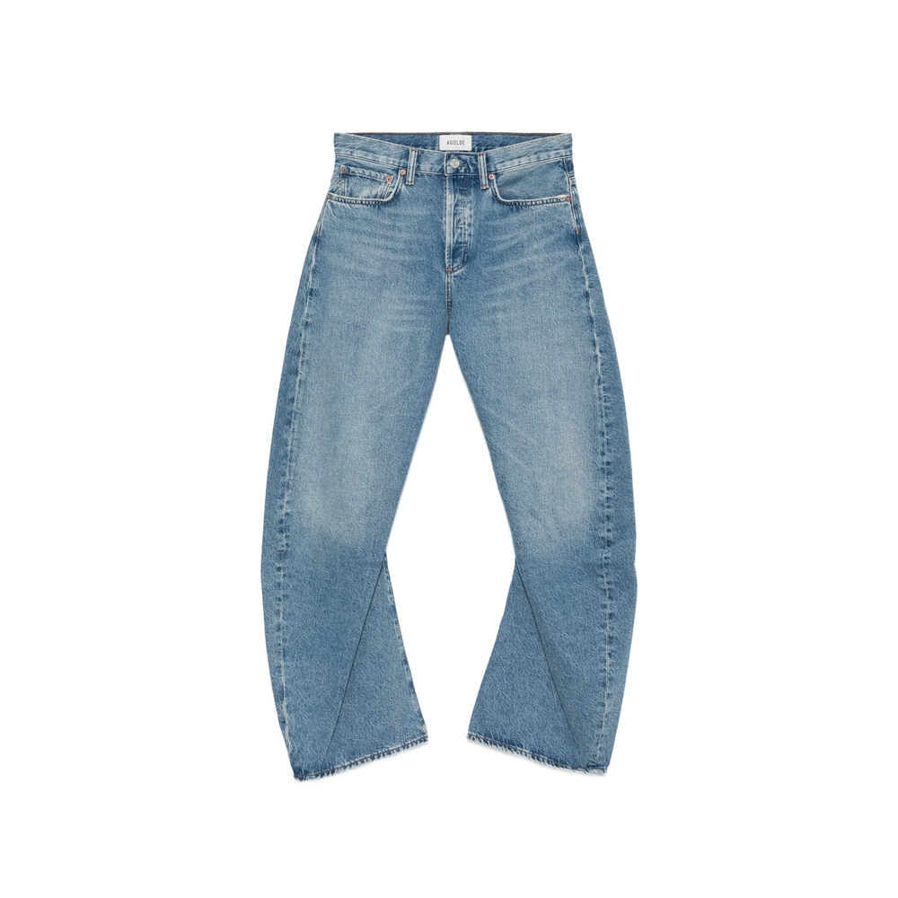 Agolde Whiskered Wide-leg Jeans