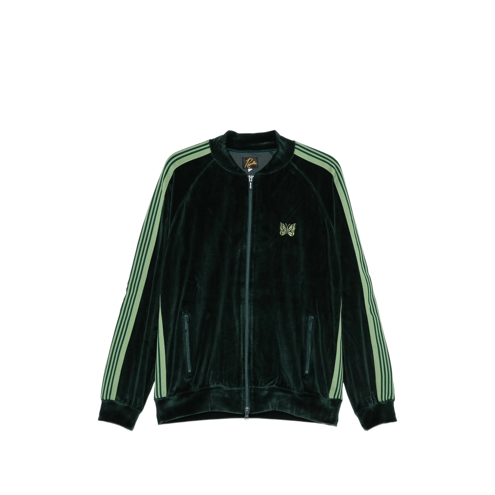 Side-Stripe Velvet Jacket
