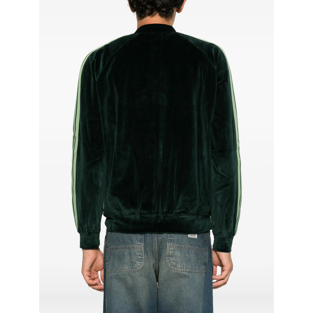 Side-Stripe Velvet Jacket