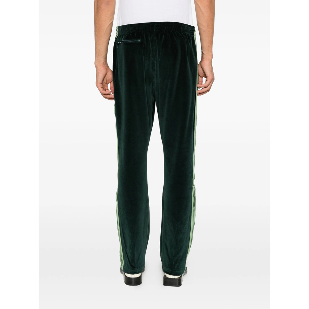 Velvet Side-Stripe Track Pants