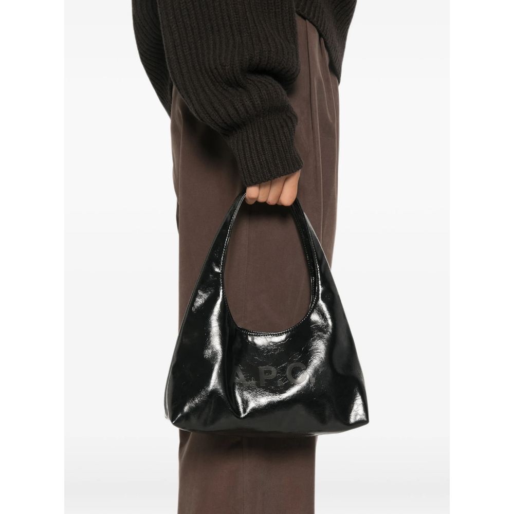A. P.C. Baby Ninon Logo-Print Shoulder Bag