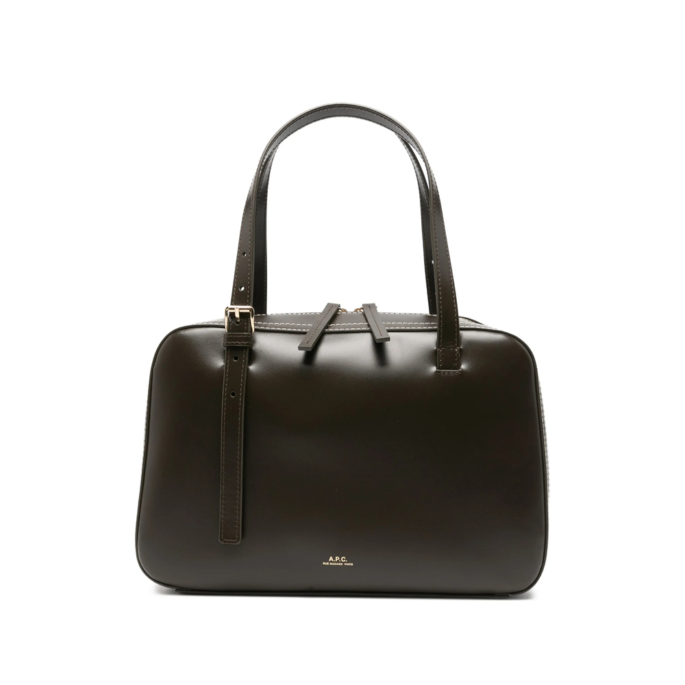 A. p.c. Contrast-stitch Leather Shoulder Bag