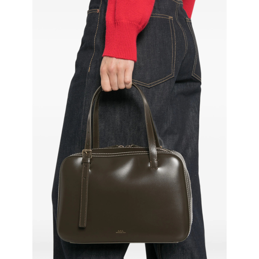 A. P.C. Contrast-Stitch Shoulder Bag