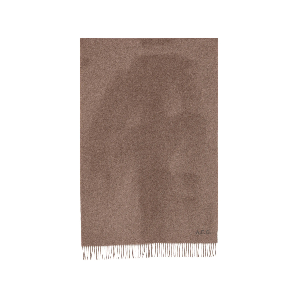 A. p.c. Logo-embroidered Fringed Scarf
