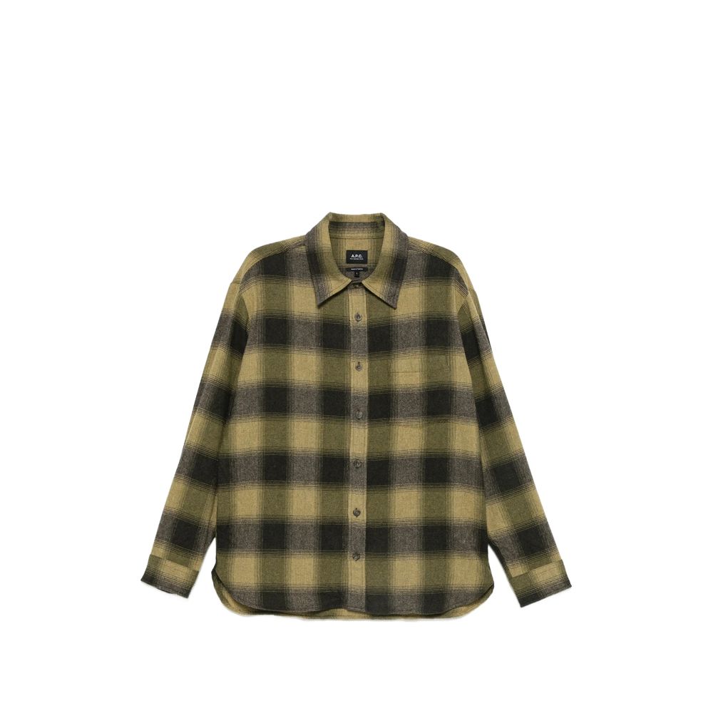 A. p.c. Check-pattern Button-up Shirt