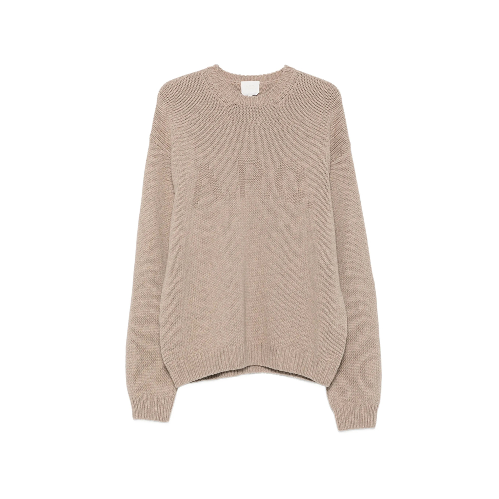 A. p.c. Logo-knit Crew-neck Sweater