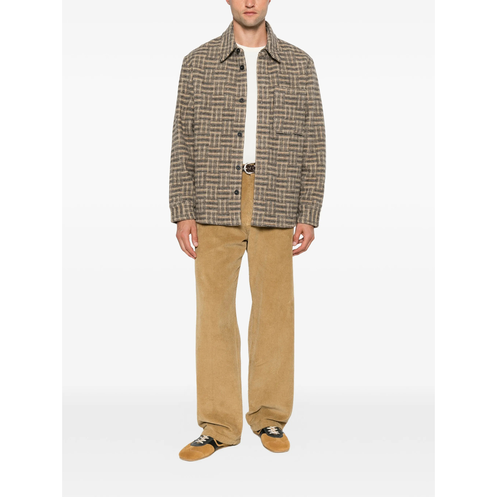 A. P.C. Check-Pattern Button-Down Shirt